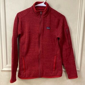 Patagonia Better Sweater - S/M - Heather Red Full Zip